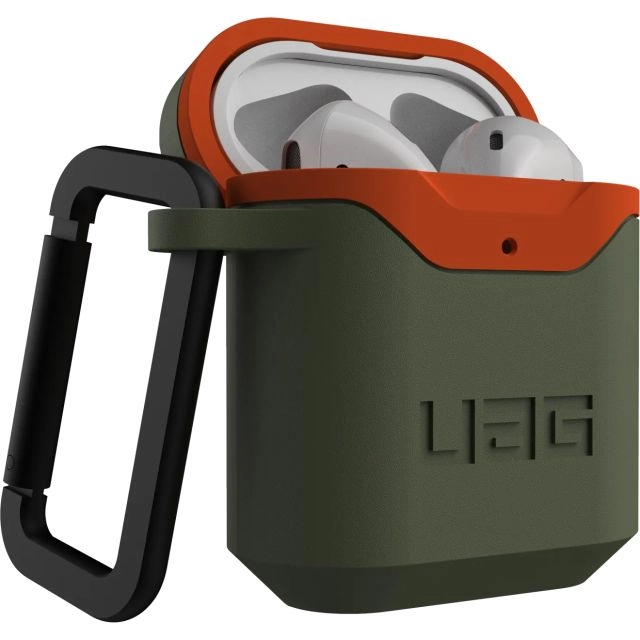 Чехол UAG для Apple AirPods 1/2 (2016/2019) - Standard Issue Hard - Olive/Orange - 10242F117297