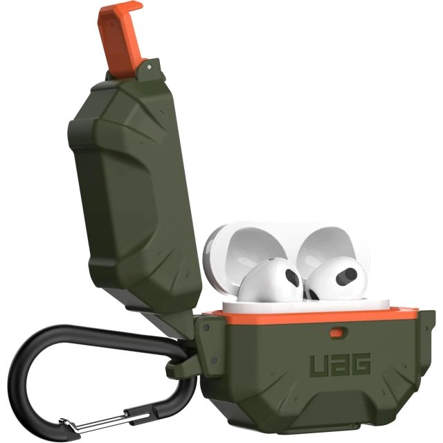Чехол UAG для Apple AirPods 3 (2021) - Pathfinder - Olive/Orange - 102927117297