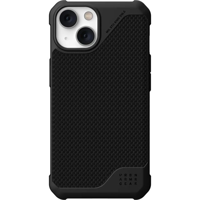 Чехол UAG для iPhone 14 - Metropolis LT for MagSafe - Kevlar Black - 114048113940