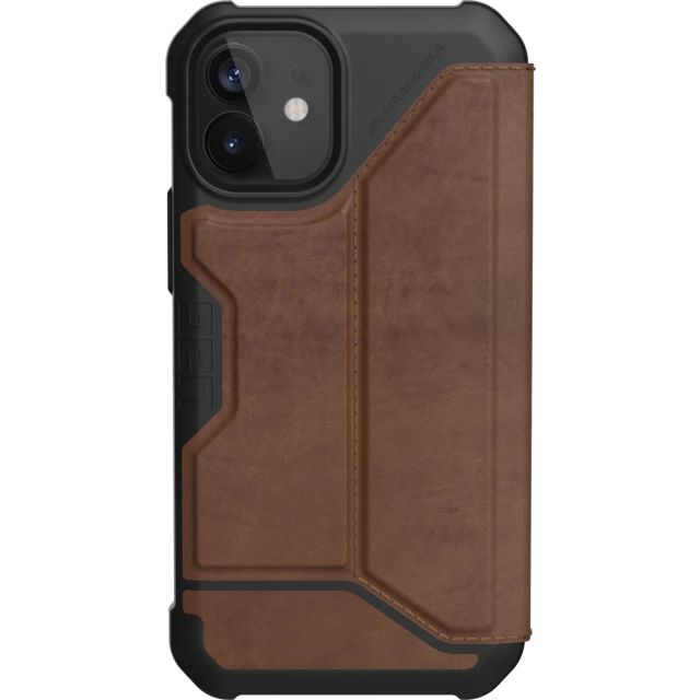 Чехол UAG для iPhone 12 Mini - Metropolis - LTHR ARMR Brown - 112346118380