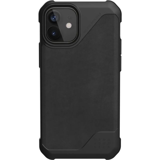 Чехол UAG для iPhone 12 Mini - Metropolis LT - LTHR ARMR Black - 11234O118340