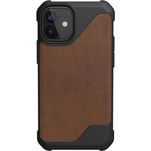 Чехол UAG для iPhone 12 Mini - Metropolis LT - LTHR ARMR Brown - 11234O118380