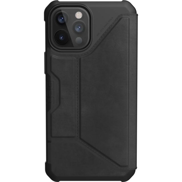 Чехол UAG для iPhone 12 Pro Max - Metropolis - LTHR ARMR Black - 112366118340