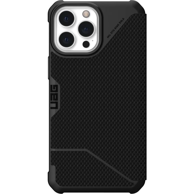 Чехол UAG для iPhone 13 Pro Max - Metropolis Folio - Kevlar Black - 113166113940