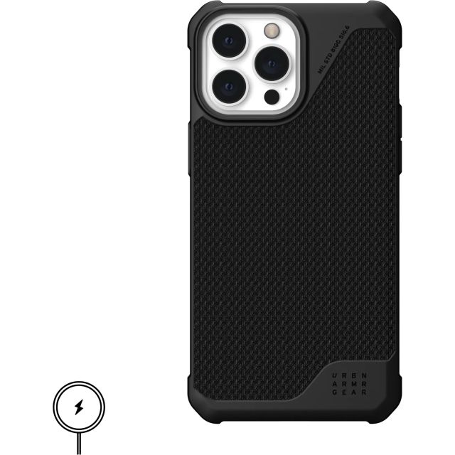 Чехол UAG для iPhone 13 Pro Max - Metropolis LT with MagSafe - Kevlar Black - 11316O183940