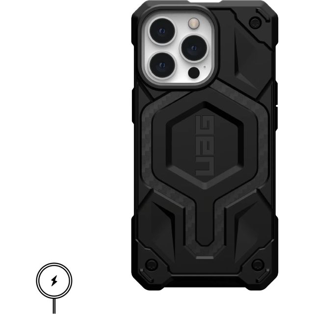 Чехол UAG для iPhone 13 Pro - Monarch Pro with MagSafe - Carbon Fiber - 113541114242