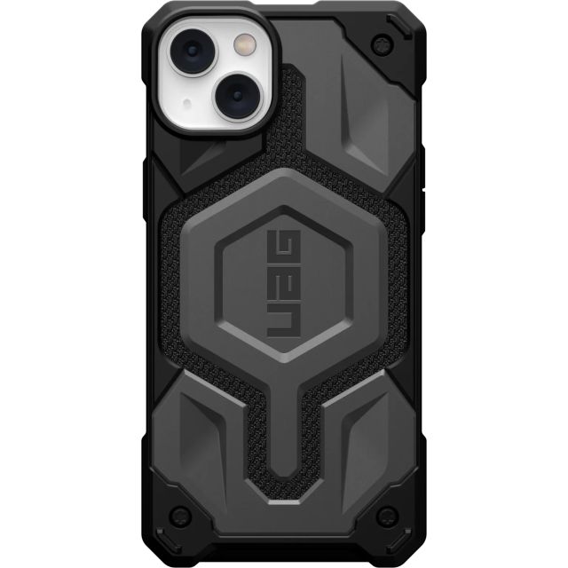 Чехол UAG для iPhone 14 Plus - Monarch Pro Kevlar for MagSafe - Kevlar Silver - 114029113933