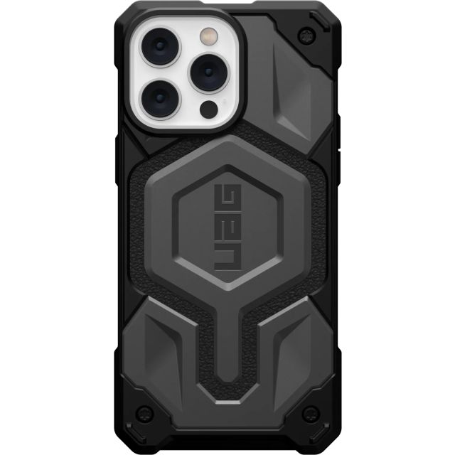 Чехол UAG для iPhone 14 Pro Max - Monarch Pro for MagSafe - Silver - 114031113333