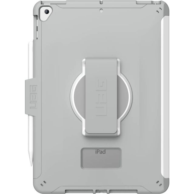 Чехол UAG для iPad 10.2 (2019/2020/2021) - Scout Healthcare Hand Strap - White/Grey - 12191HB14130