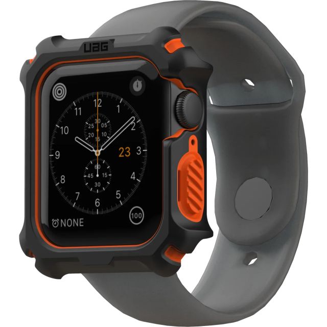 Чехол UAG для Apple Watch (4/5/6/SE) - 44 mm - Watch - Black / Orange - 19148G114097