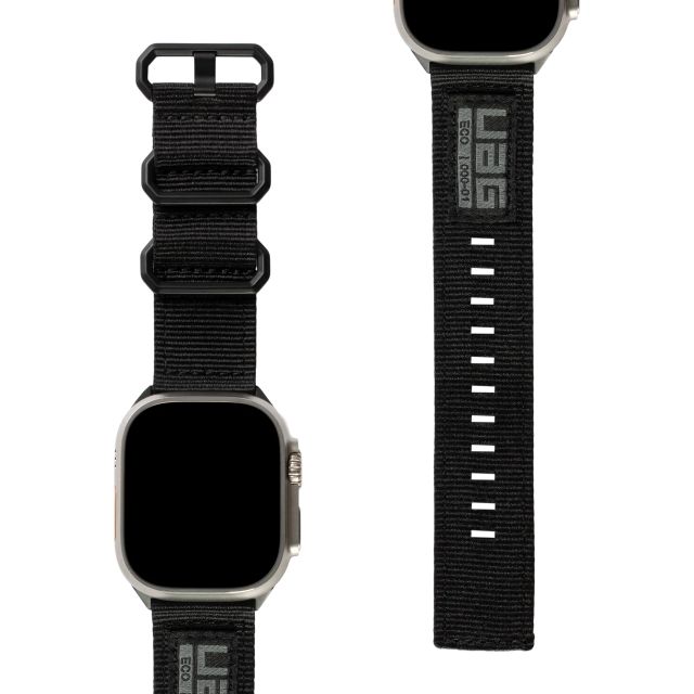 Ремешок UAG для Apple Watch (Ultra/45/44/42 mm) - Nato Eco - Graphite/Black - 194001114032