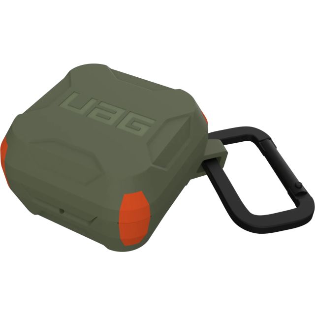 Чехол UAG для Galaxy Buds 2 / Buds 2 Pro / Buds Pro - Hard - Olive/Orange - 20284F117297